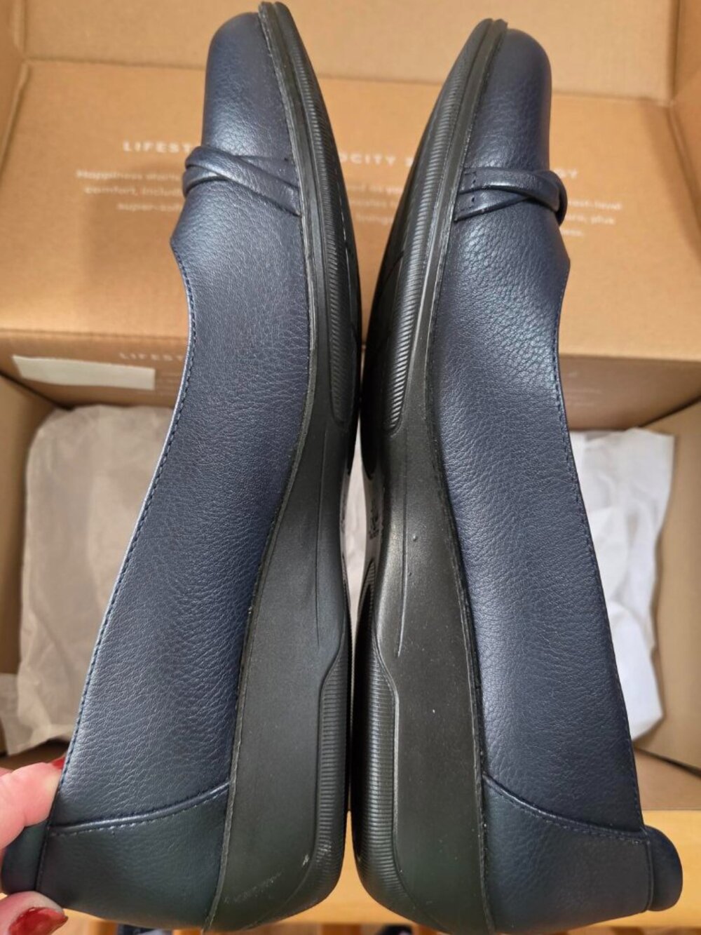 Lifestride Women's Impact, Navy Tumble Shoes - 9.5W - Picture 6 of 9
